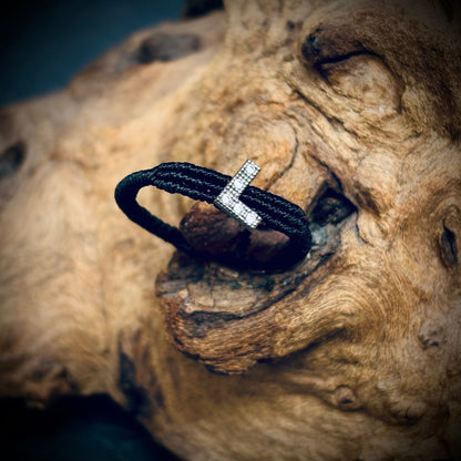 Macrame Ring "Little L" 925 Sterling Silver