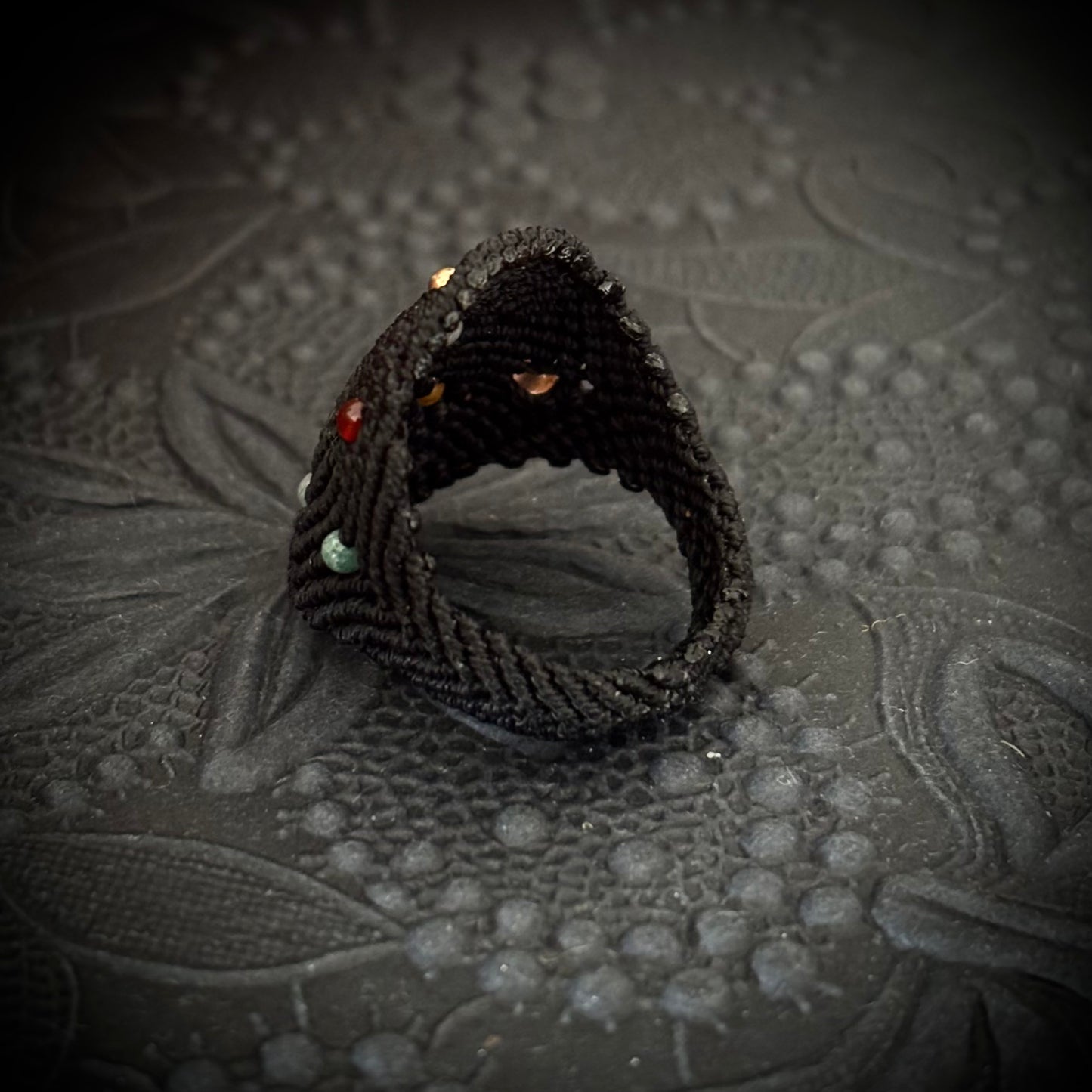Macramé Planet Ring "Universe and Me"