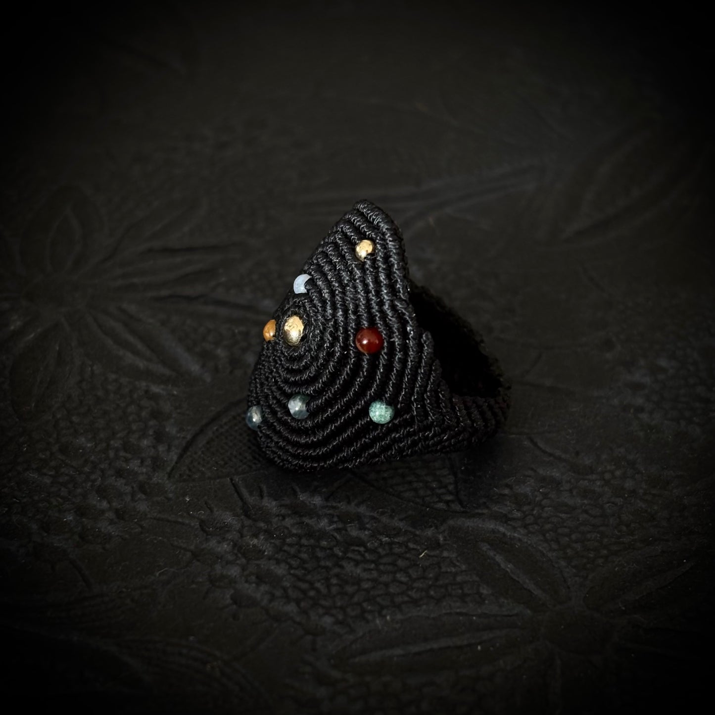 Macramé Planet Ring "Universe and Me"