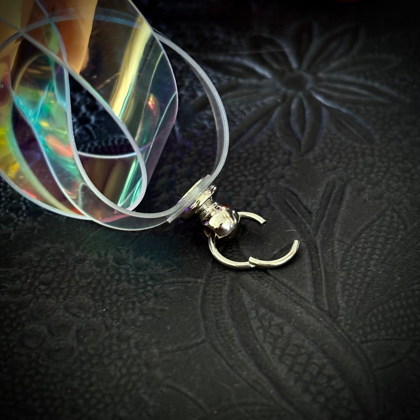 UV Active Neon Disco Earrings "Own the Lights" for Tunnels