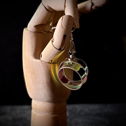UV Active Neon Disco Earrings "Own the Lights" for Tunnels
