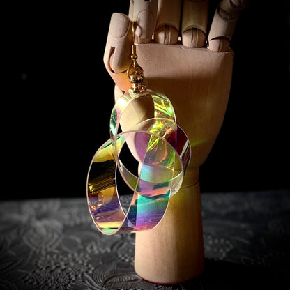 UV Active Neon Disco Earrings "Own the Lights" for Tunnels