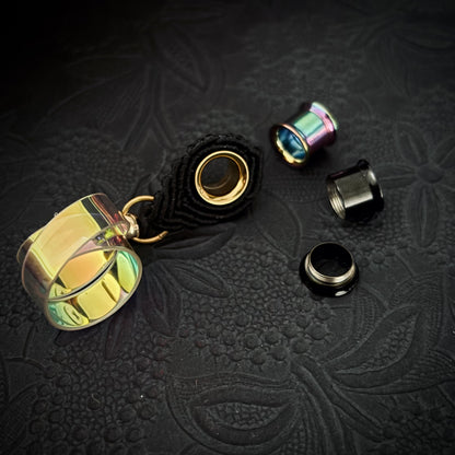 UV Active Neon Disco Earrings "Own the Lights" for Tunnels