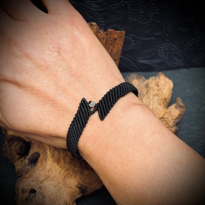 Makramee Armband "Lumen" Glow in the dark
