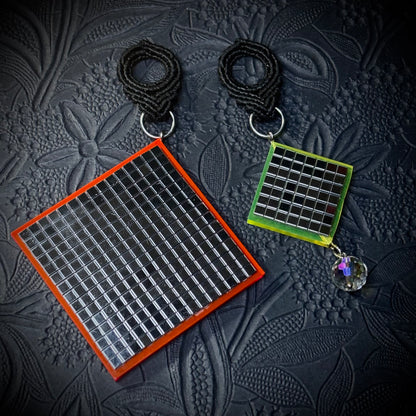 UV Active Neon Disco Earrings "Own the Lights" for Tunnels