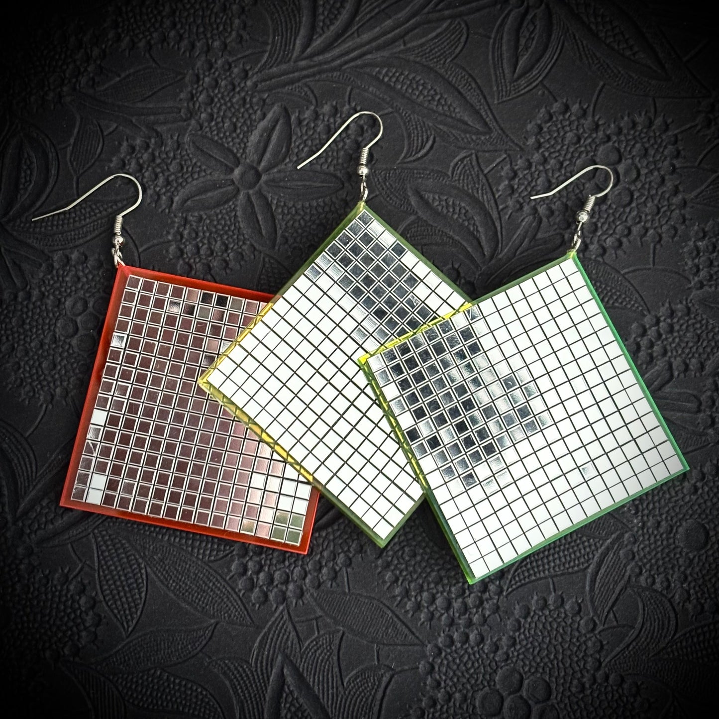 UV-Active Neon Disco Earrings "Own the Lights"