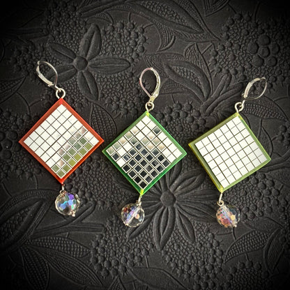 UV-Reactive Neon Disco Earrings "Own the Lights - Mini"