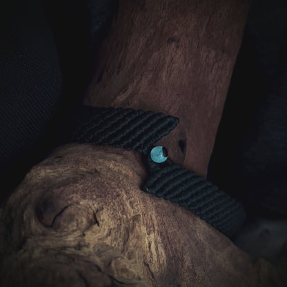 Makramee Armband "Lumen" Glow in the dark