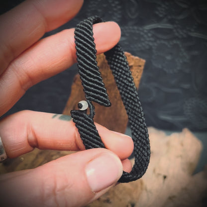 Makramee Armband "Lumen" Glow in the dark