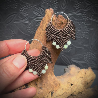 Macrame Earrings "Sankalpa"